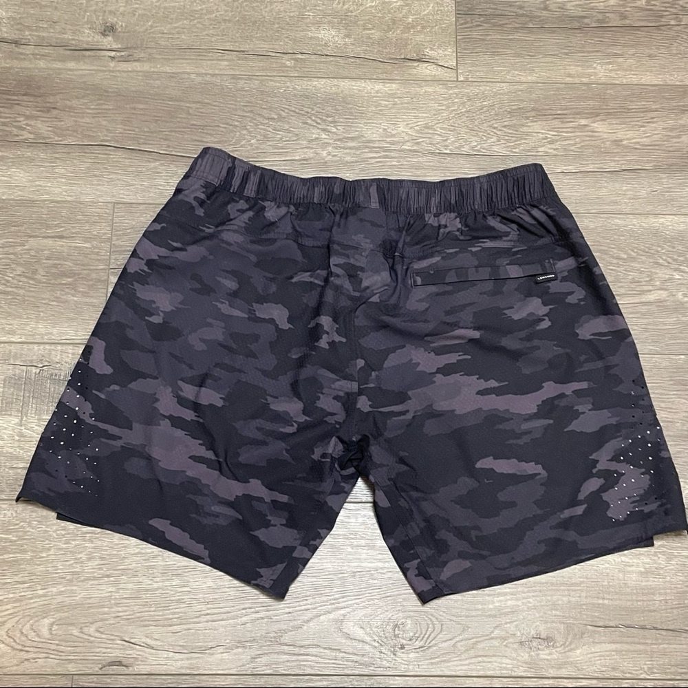 Legends Shorts Training Black Camouflage Camo Size XL Drawstring 7” Inseam - Picture 5 of 8